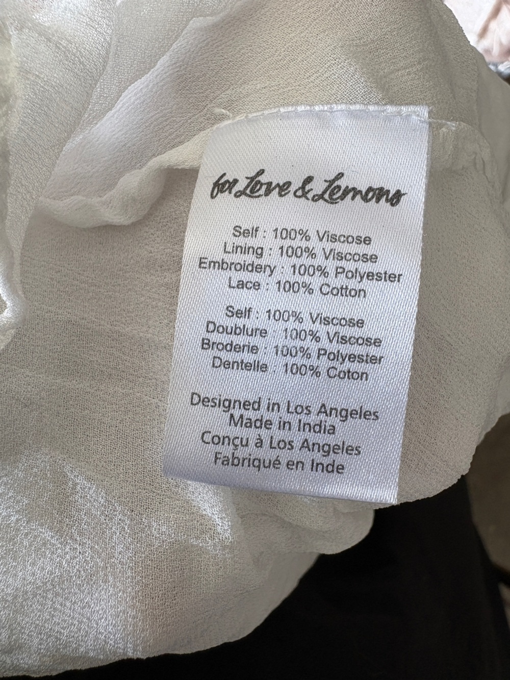 $689 NWT For Love and Lemons “Julianne” Maxi Dress in Cream Sz Small - Picture 14 of 14